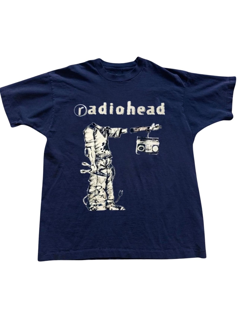 Gildan Radiohead Navy Graphic Tee - Navy Blue